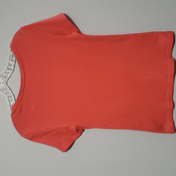 Chico's top women’s size 0 equals size small sz 4 coral scoop neck top shirt - Picture 14 of 16